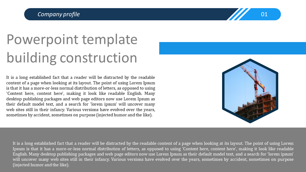 Free - Creative PowerPoint Template Building Construction